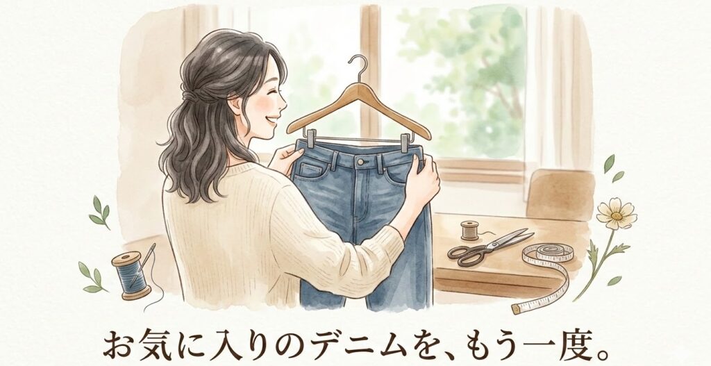 お気に入りのデニムをもう一度