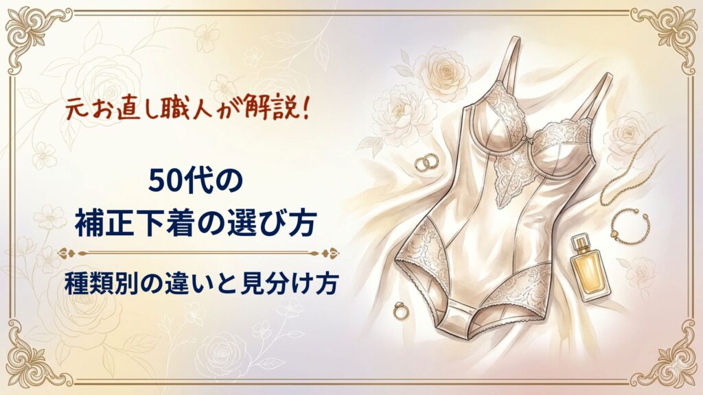 50代の補正下着の選び方