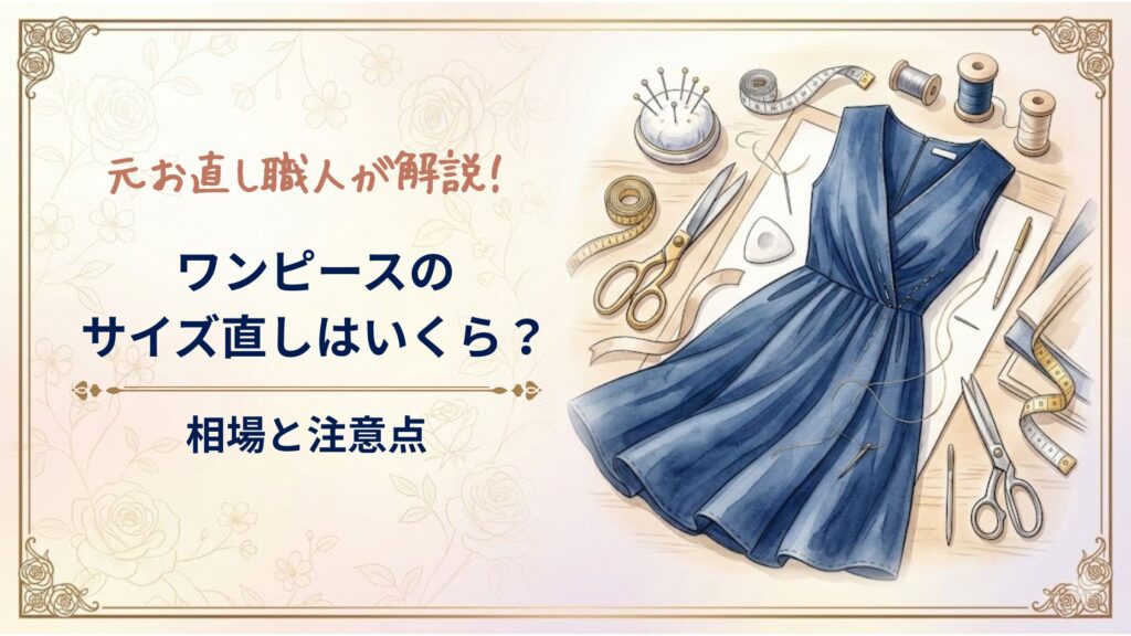 ワンピースのサイズ直し料金