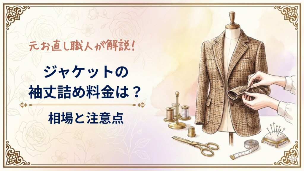 ジャケットの袖丈詰めの料金