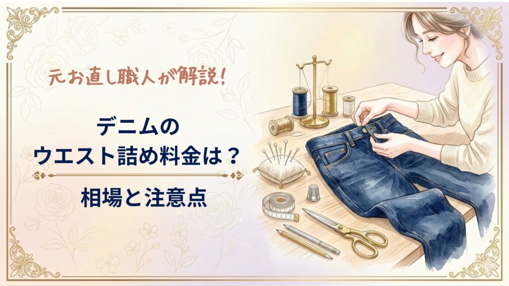 デニムのウエスト詰め料金