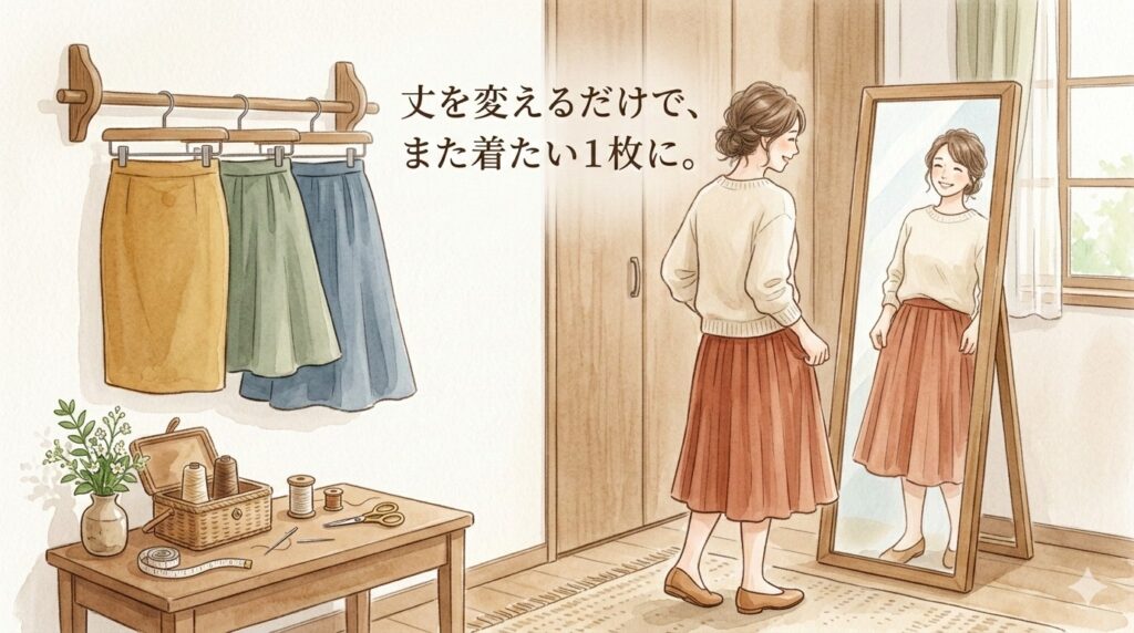 サイズ直し、スカートの丈詰め、料金や特徴、注意点のまとめ