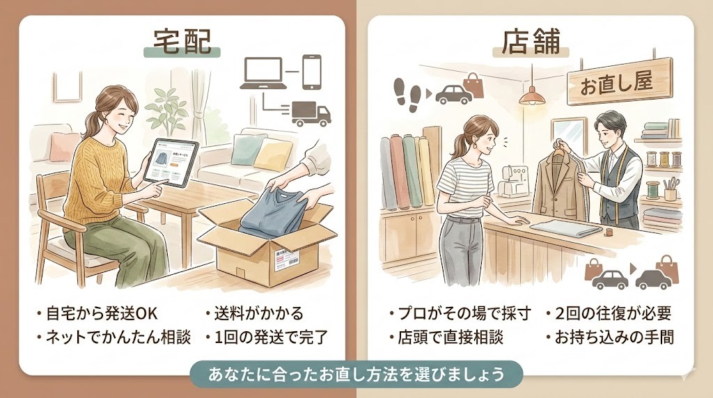 宅配お直し・店舗持ち込み