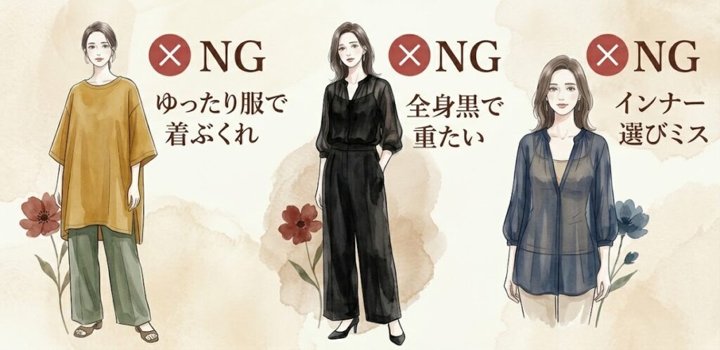 40代がやりがちな夏の体型カバーNGコーデとは？
