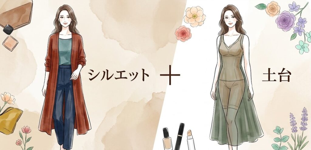 40代の夏の体型カバーコーデ