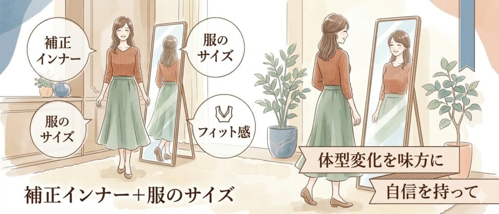 40代の体型変化に補正インナーを味方につけるために