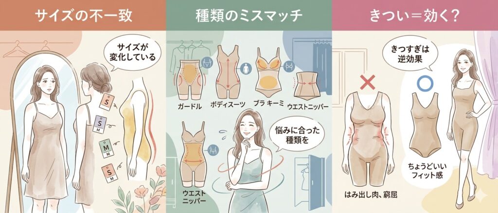 40代の補正下着はなぜ苦しい？よくある3つの原因
