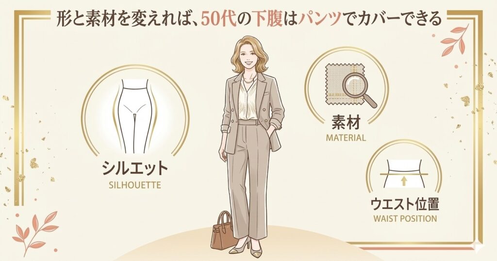 50代女性の補正下着、体型カバー