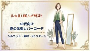 40代の夏の体型カバーコーデ