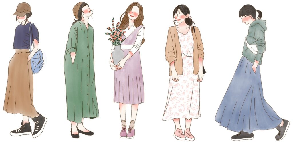 40代女性 着痩せ