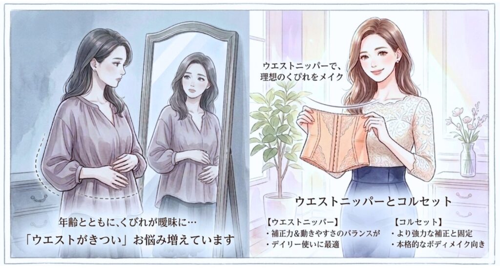 40代ウエストニッパーの選び方