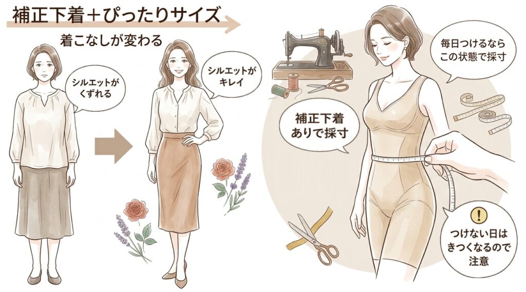 苦しくない補正下着で着こなしが変わる｜元お直し職人の視点