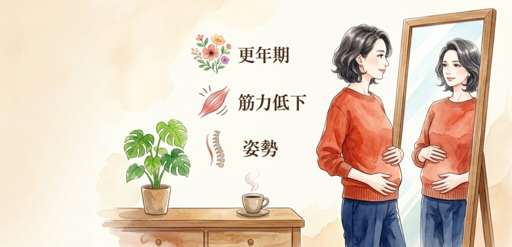 50代のお腹ぽっこりを隠す補正インナー