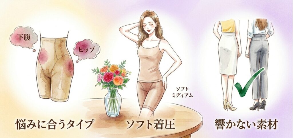50代のお腹ぽっこりを隠す補正インナー