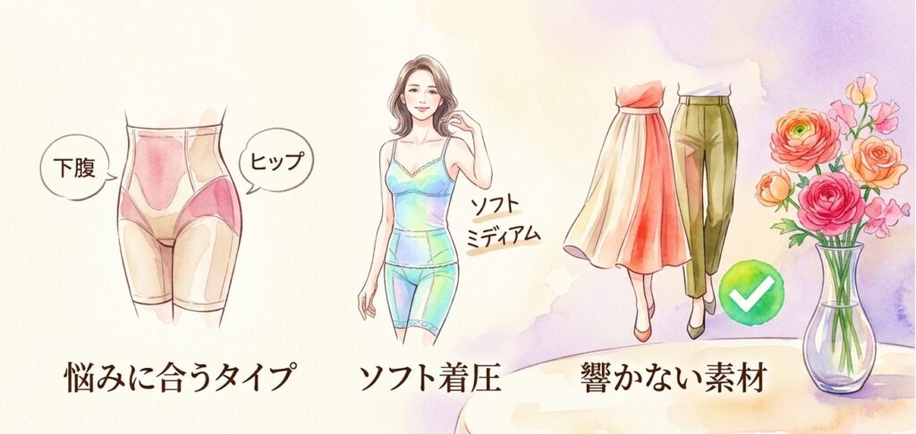 50代のお腹ぽっこりを隠す補正インナー