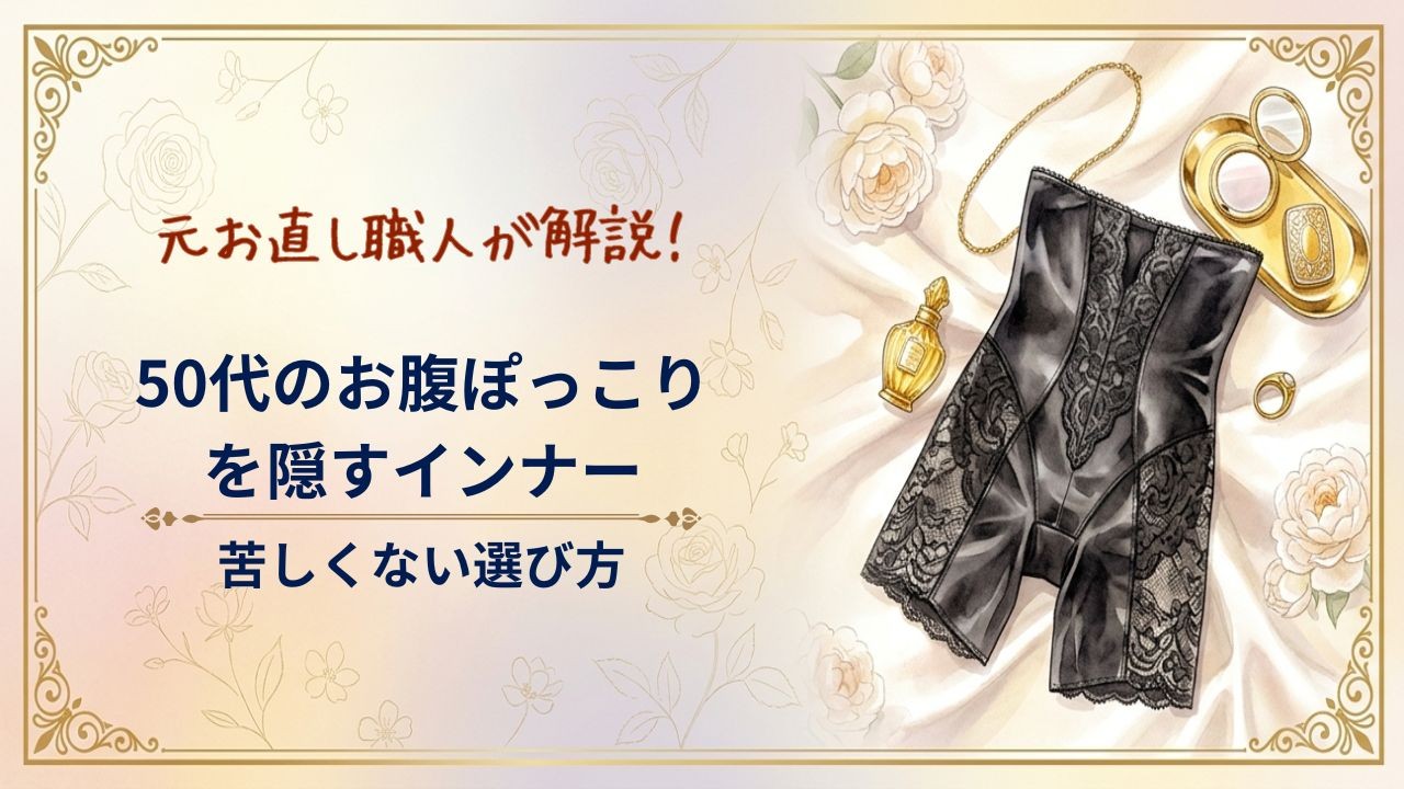50代のお腹ぽっこりを隠す補正インナー