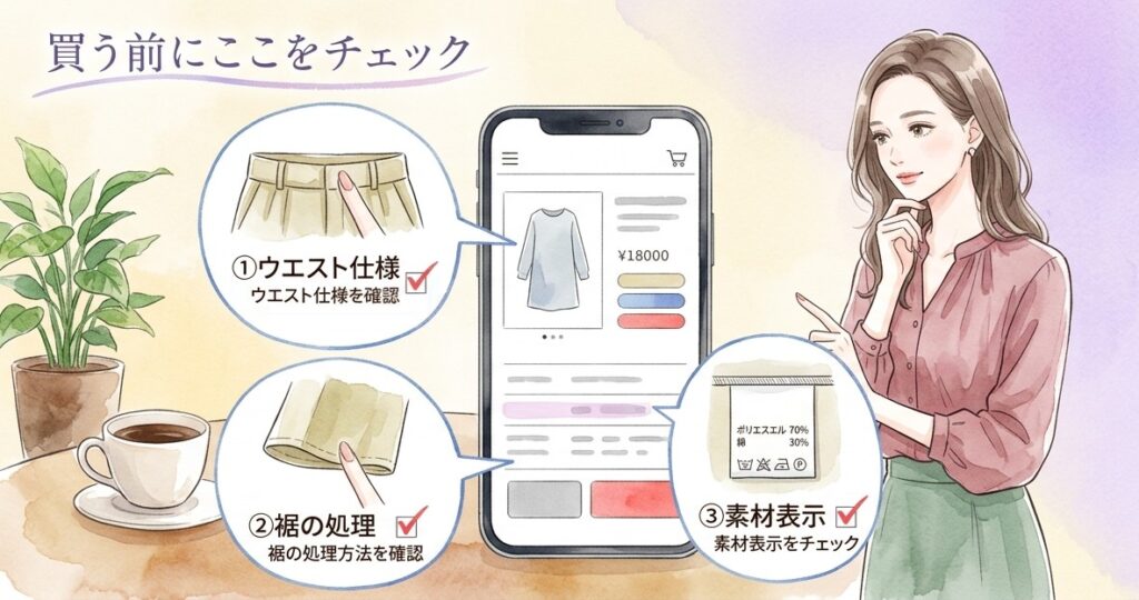 自分でお直ししやすい服の選び方