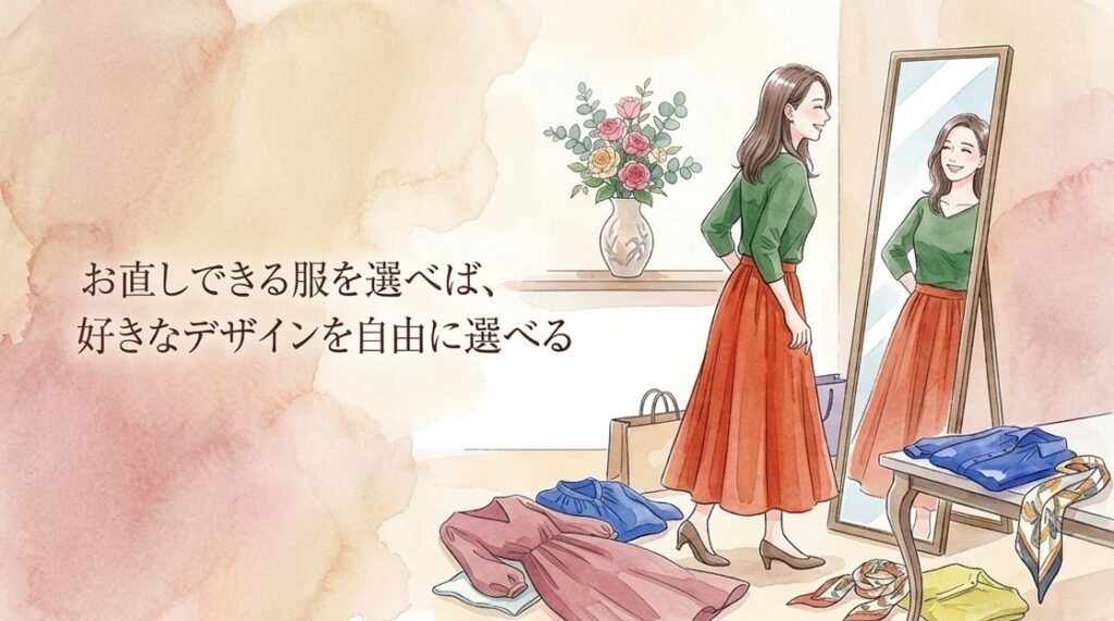 自分でお直ししやすい服の選び方