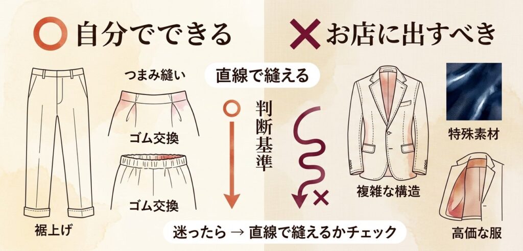 サイズ直しは自分でできる？