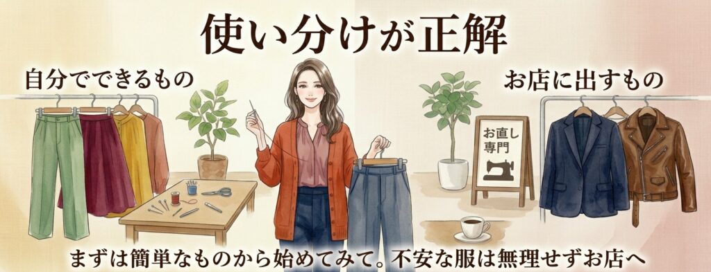 サイズ直しは自分でできる？