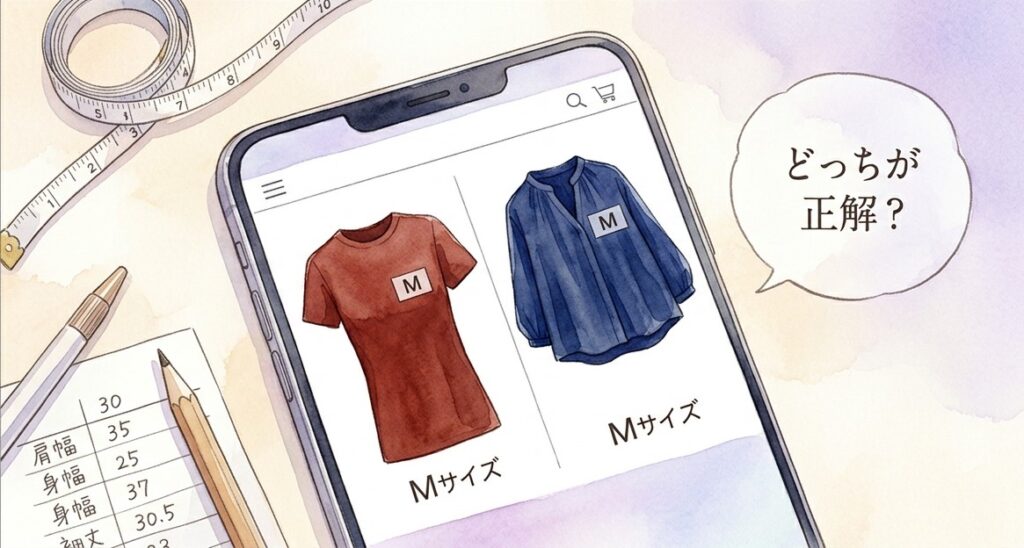 ネット通販の服のサイズ選びで失敗しない方法