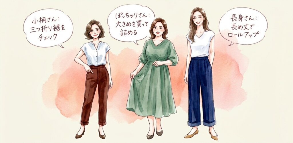 ネット通販の服のサイズ選びで失敗しない方法