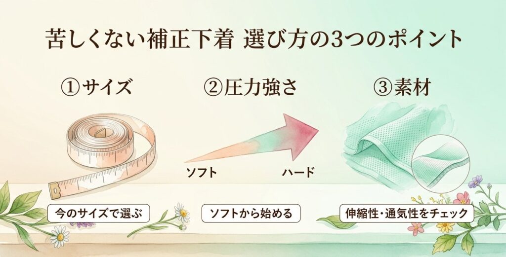 補正下着の種類は5つ、悩み別に
