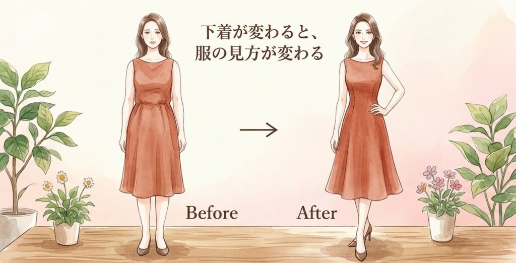 補正下着の種類は5つ、悩み別に