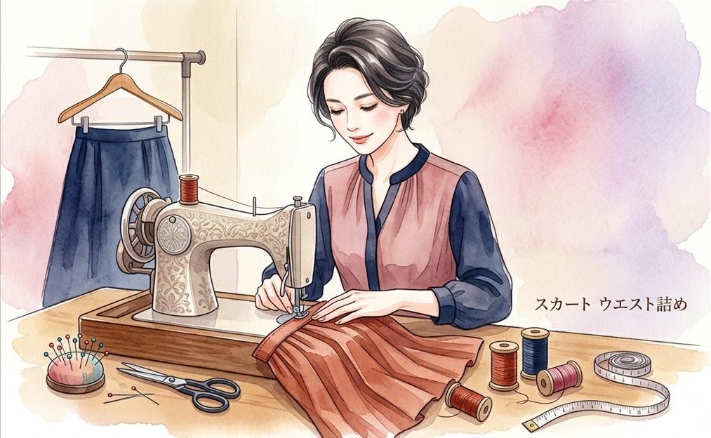 スカートのウエスト詰めの料金相場