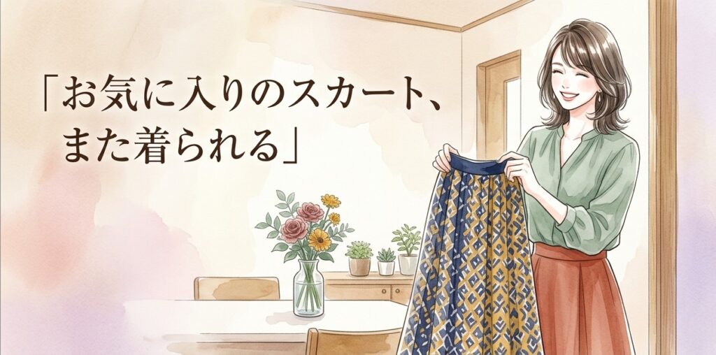 スカートのウエスト詰めの料金相場