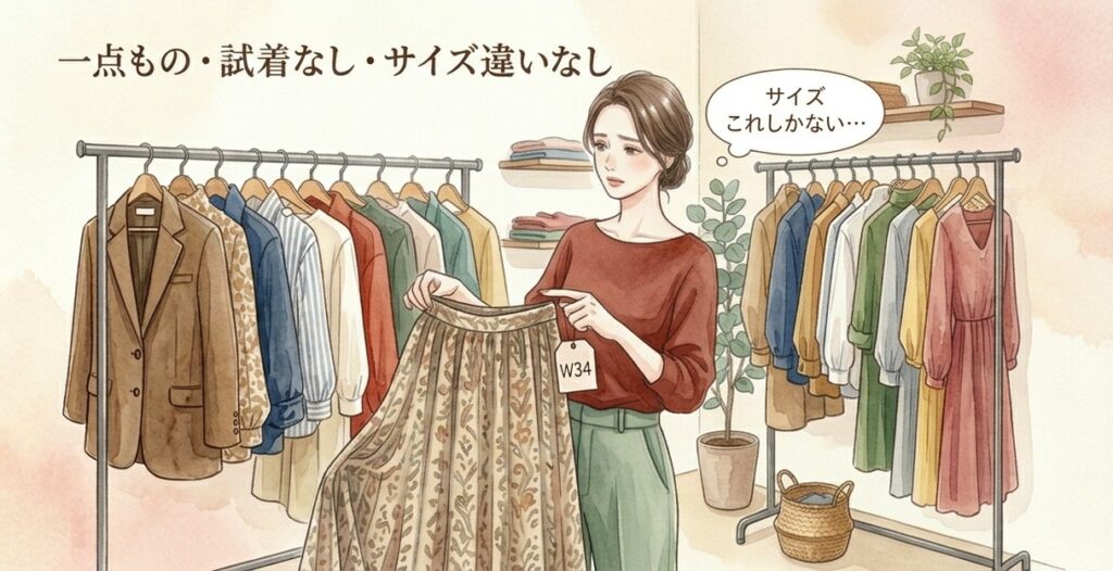 古着のサイが合わない、自分で直せる？