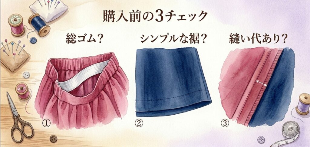 古着のサイが合わない、自分で直せる？