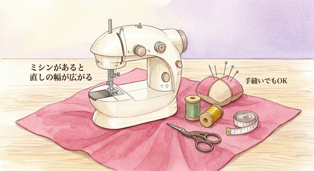 古着のサイが合わない、自分で直せる？