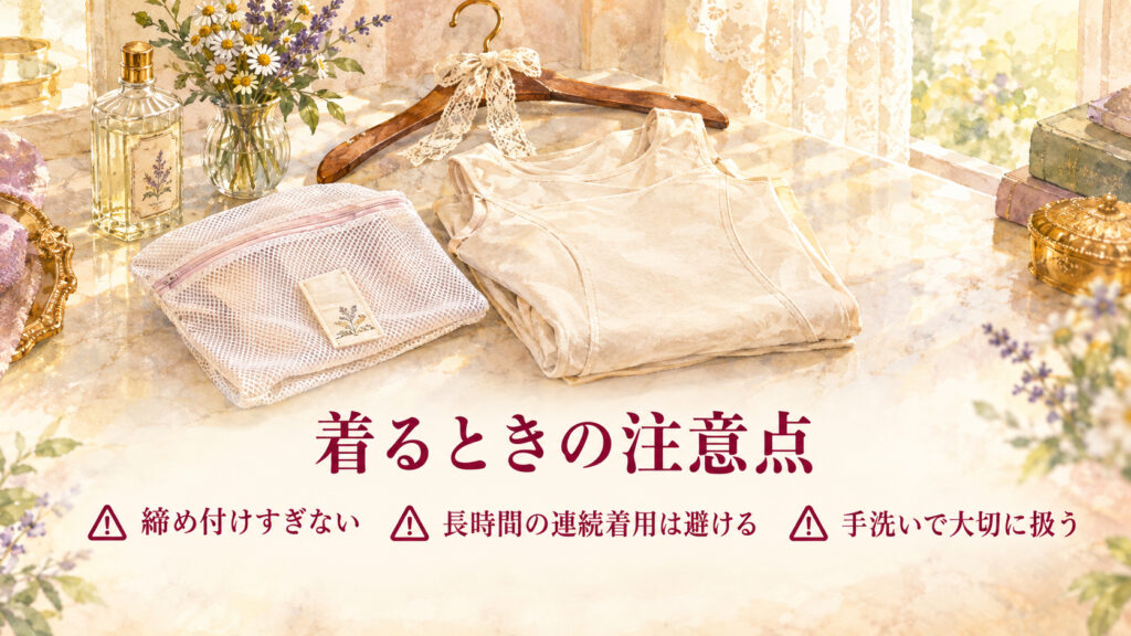 補正下着のボディスーツを使うときの注意点