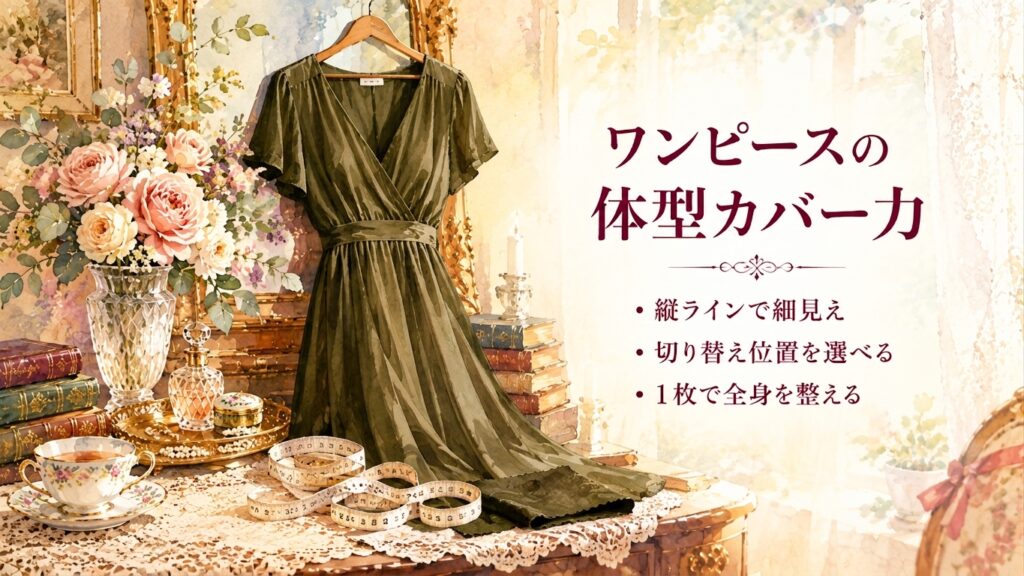 ワンピースの体型カバー力の仕組み