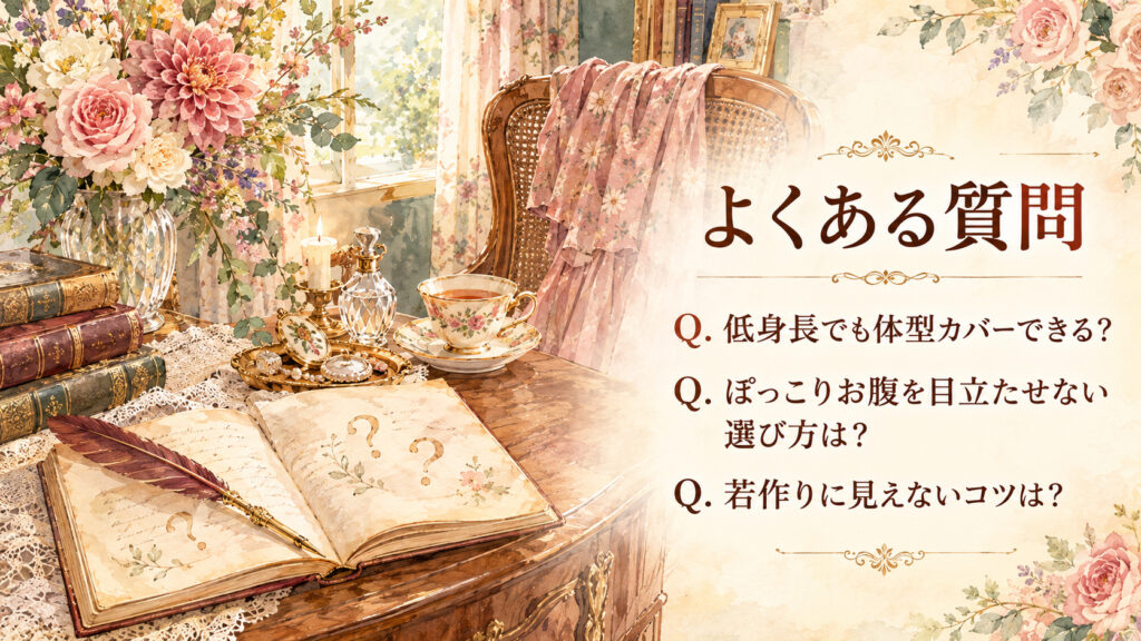 体型カバーワンピースのよくある質問