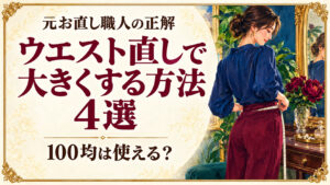 ウエスト直しで大きくする方法4つ