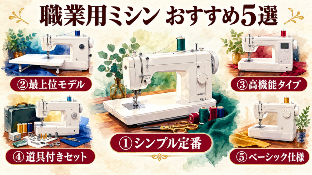 職業用ミシンおすすめ5選